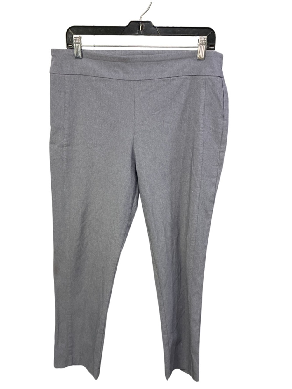 Attyre Light Gray Pull-On Straight Leg Trousers
